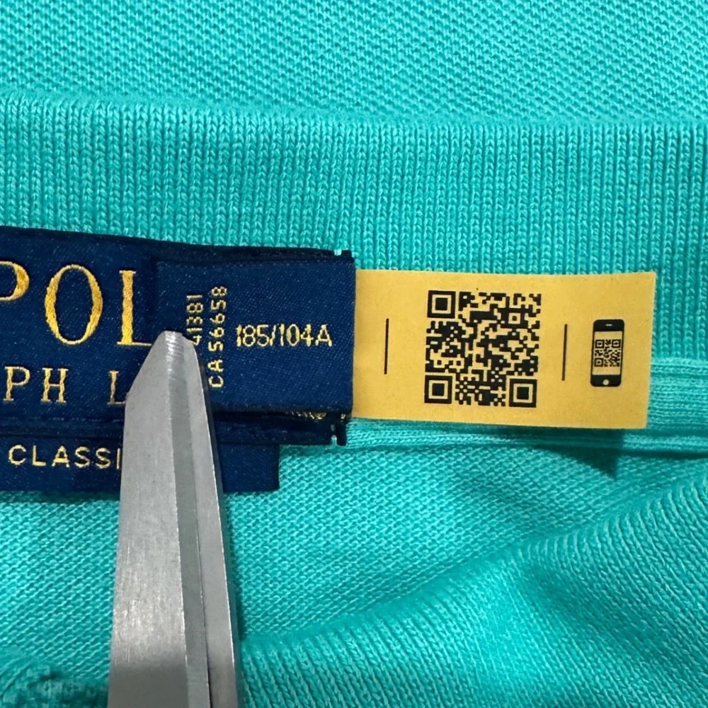 Polo Ralph Lauren Mens Classic Fit Turquoise Mesh Polo Shirt XL Pony Logo